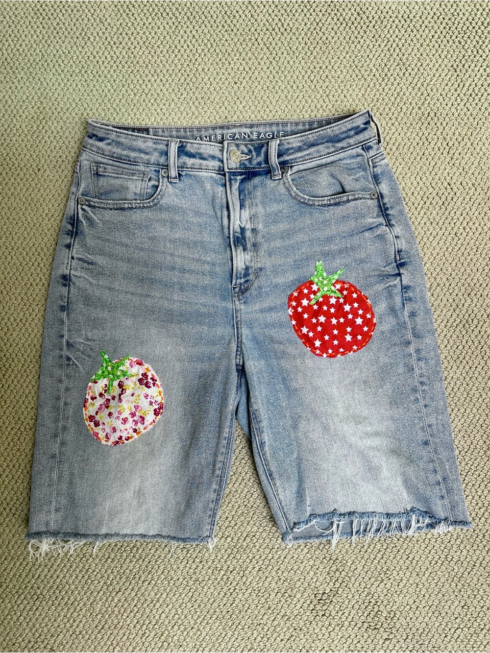 American Eagle Custom Embroidered Shorts